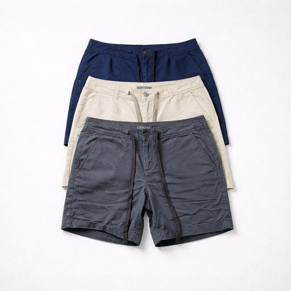 Gander Mountain Shorts‎ Bundle Navy Grey Khaki Cotton Casual Outdoor Size 4